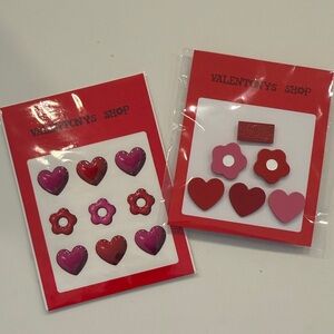 CJ Hendry Stickers and Pins Hearts and Flowers